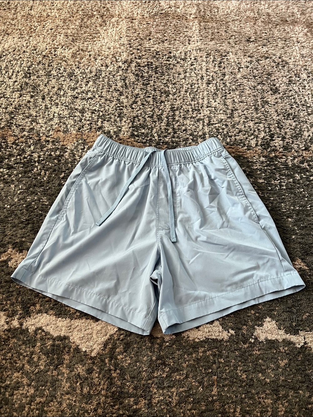Hollister Light Blue Men's Athletic Drawstring Shorts